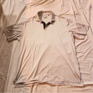 Columbia Golf Polo Shirt Striped‎ Moisture Wicking Athletic 2XL